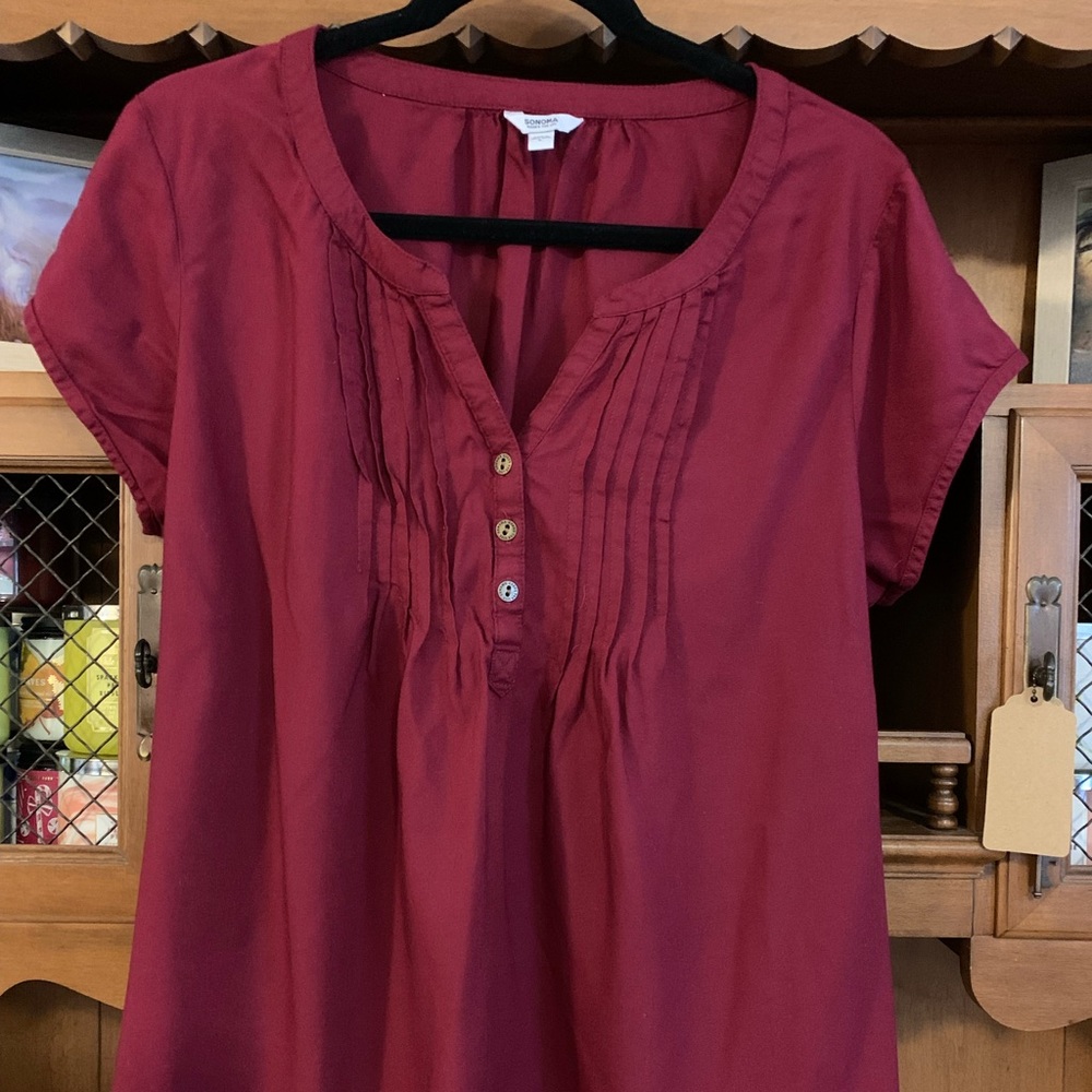 Apt 9 Women’s Short sleeved blouse, NWOT size L